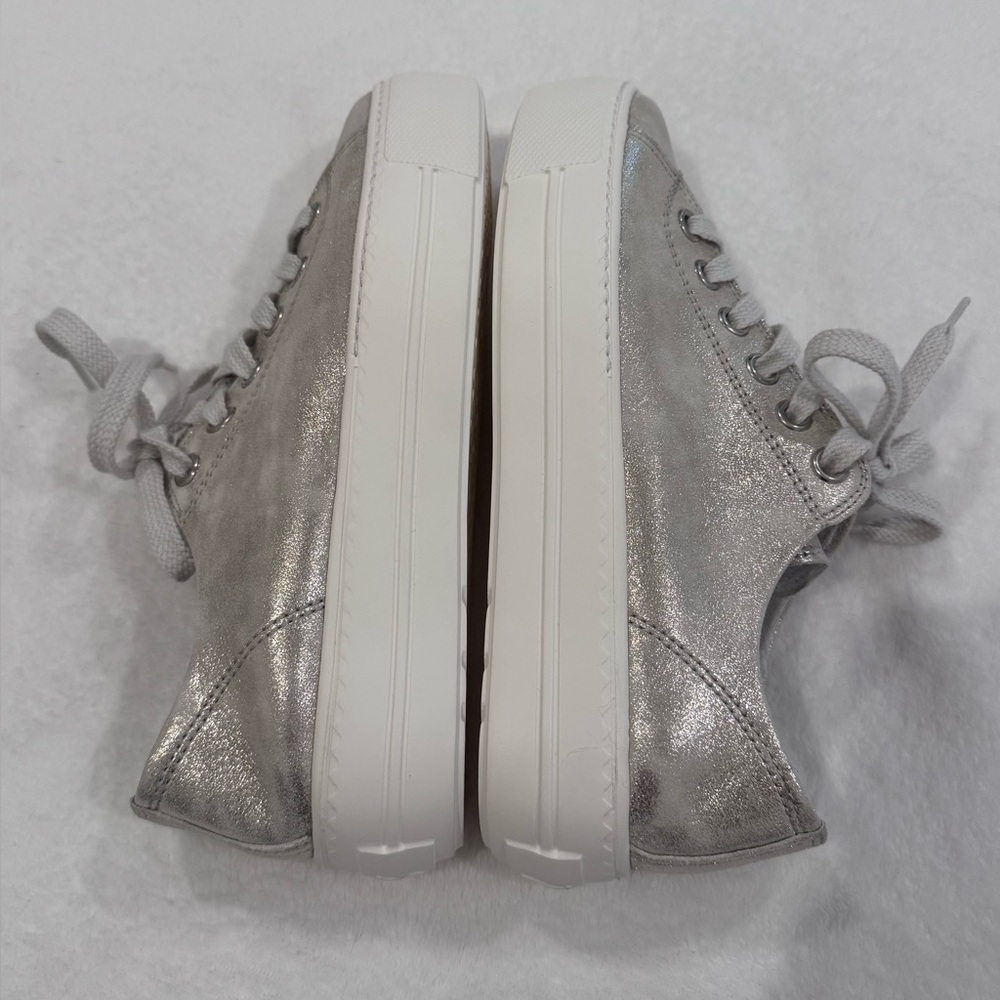 Authentic New Paul Green Bixby Platform Sneaker Mineral Metallic Size UK 4.5 - Picture 5 of 16